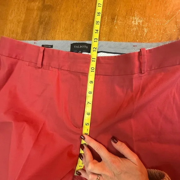 Talbots Red Signature Red Chinos 14 - Picture 3 of 7